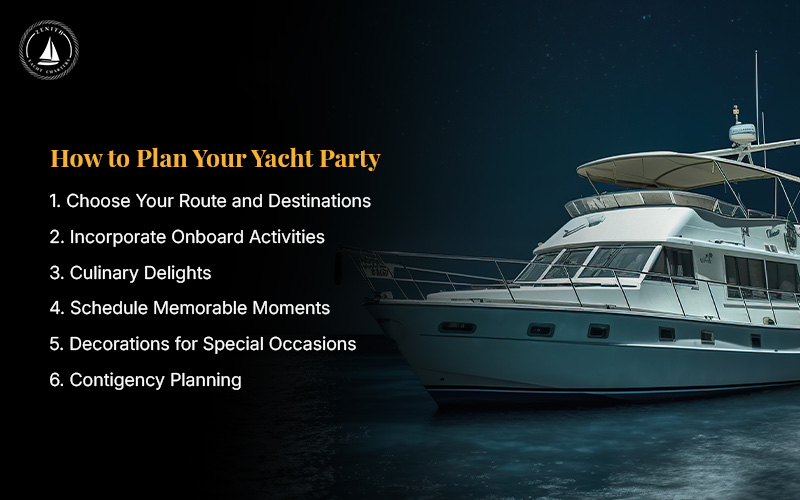 How to Plan Your Yacht Party Infographic